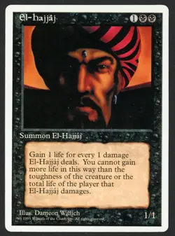 ***El-Hajjaj*** MTG Alternate 4th Edition Kid Icarus - Image 1