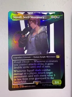 Squall, SeeD Mercenary (Borderless) Final Fantasy Foil - Image 1