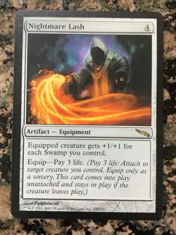 MTG Nightmare Lash x1 Mirrodin NM, Magic the Gathering - Image 1