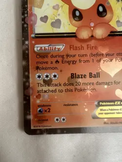 Flareon EX Holo XY Generations Radiant RC6/RC32 Pokemon Card - Image 3