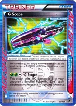 G Scope ACE SPEC 93/101 B&W Plasma Blast HOLO RARE PERFECT MINT! Pokemon - Image 1
