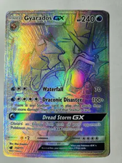 Pokemon TCG Gyarados GX Crimson Invasion Holo Secret Rare #112 Ungraded - Image 1