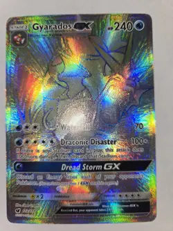 Pokemon TCG Gyarados GX Crimson Invasion Holo Secret Rare #112 Ungraded - Image 4