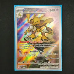 Pokemon Center Stamped Alakazam 009 Pokemon Mega Evolutions - ETB Promo Sealed - Image 1