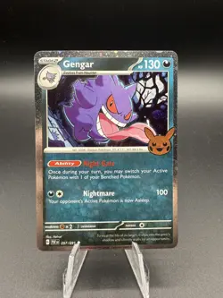 Pokemon Trick Or Trade 2024 Gengar 57/91 Cosmos Holo Lightly Played - Image 1