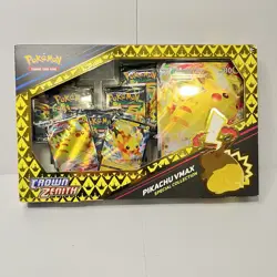 Pokemon TCG Sword & Shield Game Crown Zenith Pikachu VMAX Special Collection Box 820650851889 - Image 1