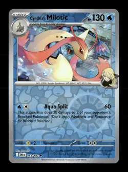 Cynthia's Milotic Reverse Holo Uncommon SV10: Destined Rivals 053/182 NM Pokemon - Image 1