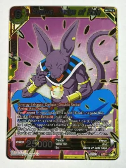 Dragon Ball Super Card Game Beerus, Judge of Ruin Foil Card BT21-143 SR - Image 1