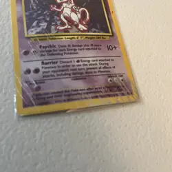 Pokemon TCG Mewtwo Base Set 10/102 Holo Rare Card - See Pics! - Image 2