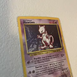 Pokemon TCG Mewtwo Base Set 10/102 Holo Rare Card - See Pics! - Image 3