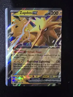 Pokemon TCG Zapdos Ex Holo 151 Error Card - Image 1