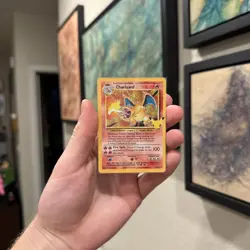 Pokemon TCG Charizard Holo Rare Card 25th Anniversary Edition 4/102 - Image 1