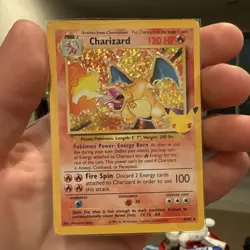 Pokemon TCG Charizard Holo Rare Card 25th Anniversary Edition 4/102 - Image 3