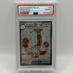 Pokemon TCG Wugtrio ex 190/162 Temporal Forces Ultra Rare Card - PSA 10 GEM MINT - Image 1
