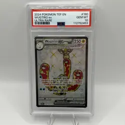 Pokemon TCG Wugtrio ex 190/162 Temporal Forces Ultra Rare Card - PSA 10 GEM MINT - Image 2