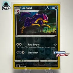 Liepard 078/159 Reverse Holo Pokemon TCG: Crown Zenith Card MINT SHIPPED TODAY! - Image 1