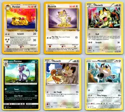 (6) Persian & Meowth Pokemon Card Lot WotC Jungle XY Ancient Origins SM Set - Image 1