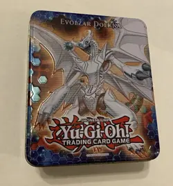 Yu-Gi-Oh Trading Card Game Collectible Tin *Empty* Evolzar Dolkka 2012 - Image 1