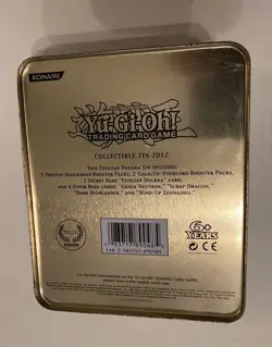 Yu-Gi-Oh Trading Card Game Collectible Tin *Empty* Evolzar Dolkka 2012 - Image 3