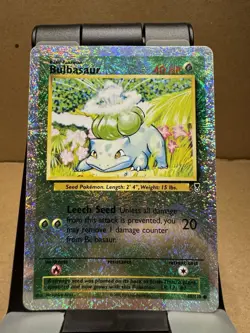 Pokemon 2002 Legendary REVERSE HOLO Bulbasaur #68/110 TCG Card - Image 1