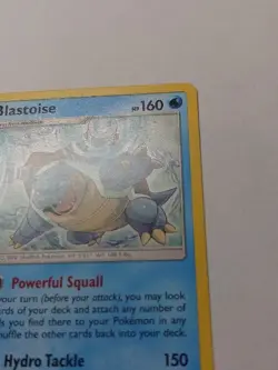 Pokemon TCG Blastoise Card 25/181 Sm-Team Up Regular HP - Image 3