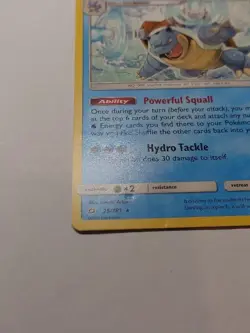 Pokemon TCG Blastoise Card 25/181 Sm-Team Up Regular HP - Image 5