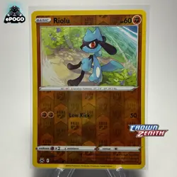 Riolu 071/159 Reverse Holo Pokemon TCG: Crown Zenith Card MINT SHIPPED TODAY! - Image 1