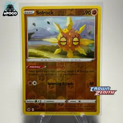 Solrock 069/159 Reverse Holo Pokemon TCG: Crown Zenith Card MINT SHIPPED TODAY! - Image 1
