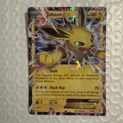 Pokemon TCG Jolteon-EX Holo Rare Card Generations 28/83 - Image 1