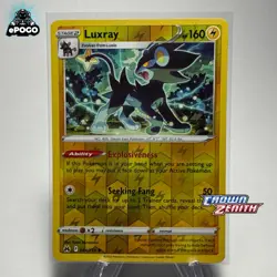 Luxray 044/159 Reverse Holo Pokemon TCG: Crown Zenith Card MINT SHIPPED TODAY! - Image 1