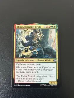 Rhino Barreling Brute - MTG: Marvel's Spider-Man Regular Uncommon 140 - Image 1