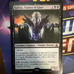 Kalitas, Traitor of Ghet -Foil Good Condition MTG Oath of the Gatewatch - Image 1
