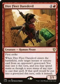 Dire Fleet Daredevil - Battle for Baldur's Gate - MTG - Image 1