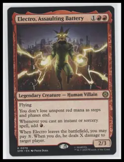 MTG Electro Assaulting Battery Regular Rare Marvel Spider-Man 2025 - Image 1