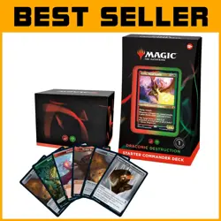 MTG Starter Commander Deck - Red-Green Draconic Destruction - Image 1