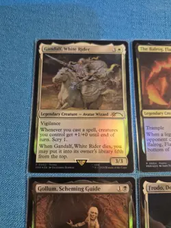 MTG LOTR 💥ALL 4 COSTCO COMMANDER PROMOS💥 Lord of Rings Gandalf Gollum Frodo - Image 4