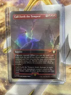 MTG Foil Call Forth the Tempest Lord of the Rings Tales of Middle Earth NM FOIL - Image 1