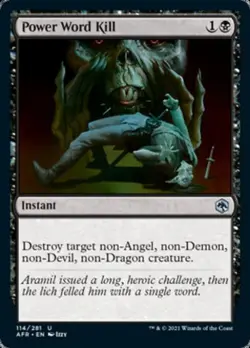 Power Word Kill - Light Play MTG Adventures in the Forgotten Realms - Image 1