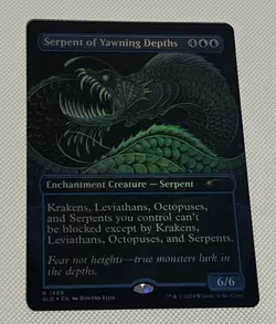 Serpent of Yawning Depths Rainbow Foil NM Secret Lair MTG Unplayed - Image 1