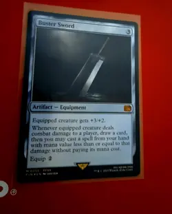 Buster Sword Final Fantasy Foil MTG - Image 1
