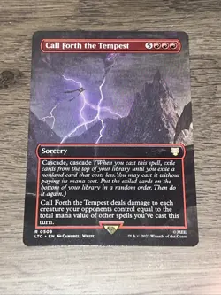 MTG Call Forth The Tempest - Borderless - 509 LTC NM Rare - Image 1