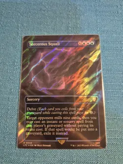 MTG LOTR Sorcerous Squall EXTENDED ART 💥SURGE FOIL💥 #548 Lord of Rings - Image 1