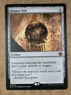 Torpor Orb - Outlaws of Thunder Junction: The Big Score - NM MTG - Image 1