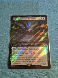 MTG LOTR The Watcher in the Water EXTENDED ART 💥SURGE FOIL💥 #765 Lord of Rings - Image 1