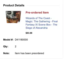 Magic The Gathering Final Fantasy IX Scene Box The Siege Alexandria MTG PRESALE - Image 3