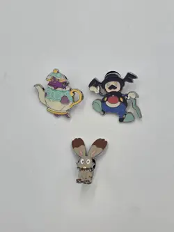 Pokemon Shining Fates Mad Party Pin Set x3 MR. RIME POLTEAGEIST BUNNELBY - Image 1