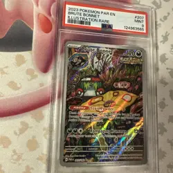 2023 Pokemon Mint PSA 9 Brute Bonnet 207/182 Sv04 Paradox Rift Illustration Rare - Image 2
