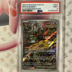 2023 Pokemon Mint PSA 9 Brute Bonnet 207/182 Sv04 Paradox Rift Illustration Rare - Image 5