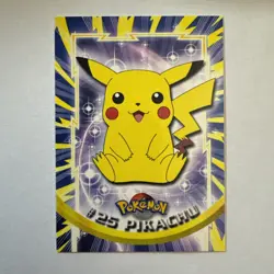 1999 Topps Pokemon #25 Pikachu TV Animation Edition Series MINT WOW - Image 1