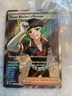 Pokemon TCG: Team Rocket's Proton 227/182 Destined Rivals Holo Double Rare NM FA - Image 1